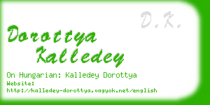 dorottya kalledey business card